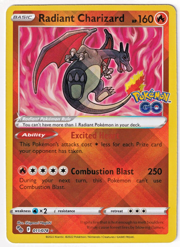 Radiant charizard 011 078 - 011/078, ☆