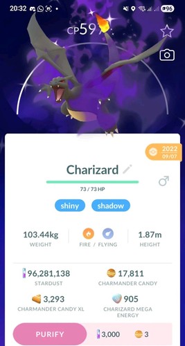 Pokemon shiny shadow charizard - pokemon,