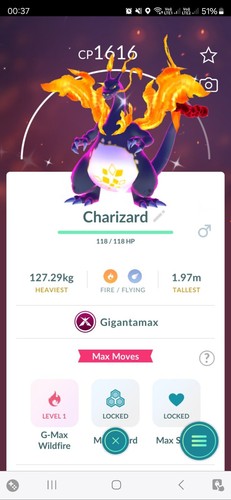 Shiny gigantamax charizard - shiny,