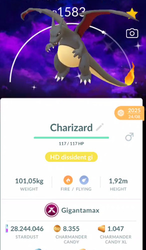 Shiny charizard glgantamax - shiny,