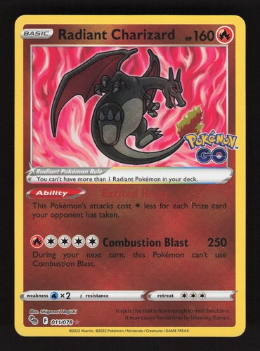 Radiant charizard 011 - radiant, 011/078