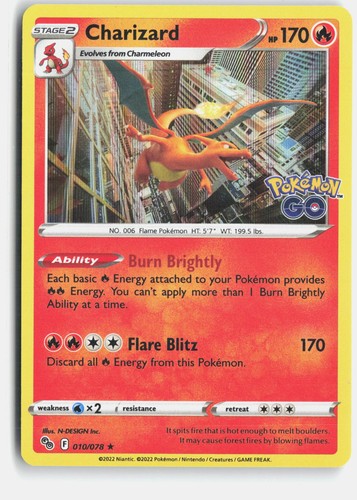 Charizard 010 078 holo raro - 010/078,