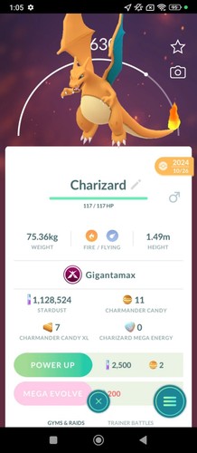 Charizard gigantamax non shiny - gigantamax,