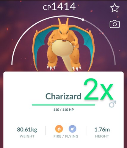 Charizard pokemon gen - go,
