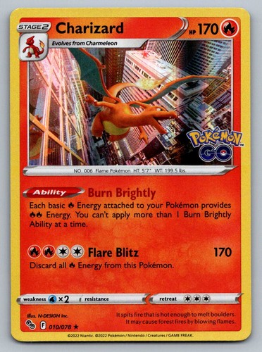Charizard 010 078 holo - charizard, rare