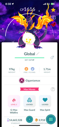 Pokémon shiny gigantamax - go,