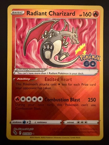 Radiant charizard 011 - charizard, 011/078