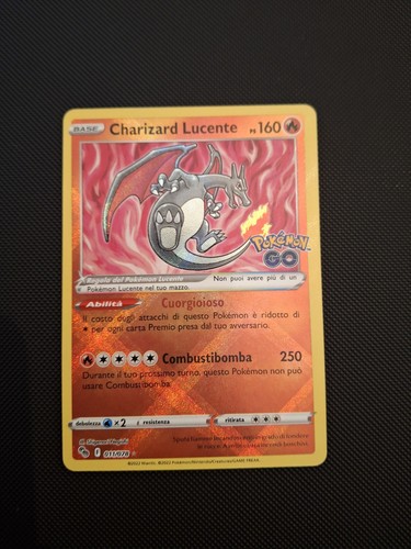Pokemon card charizard - card, lucente