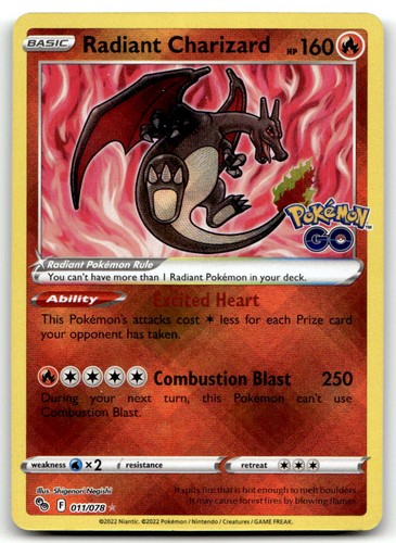 Radiant charizard - radiant, rare