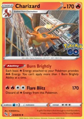 Charizard pokémon holo - charizard, (holo