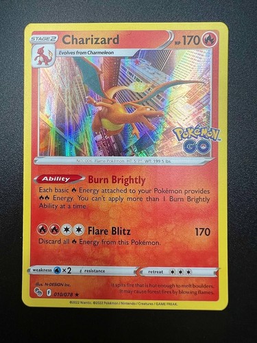 Carta charizard pokemon - pokemon, go