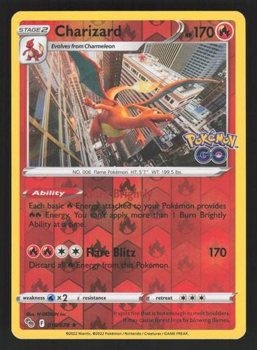 Inglese charizard 010 078 - nm, 010/078