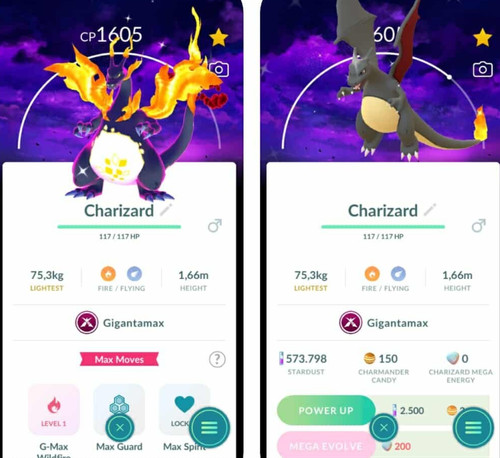Shiny gmax charizard con - gmax,