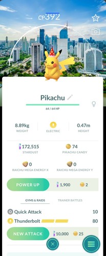 Pokemon non shiny pikachu - non,
