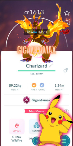 Pokémon trade gigantamax - go,,