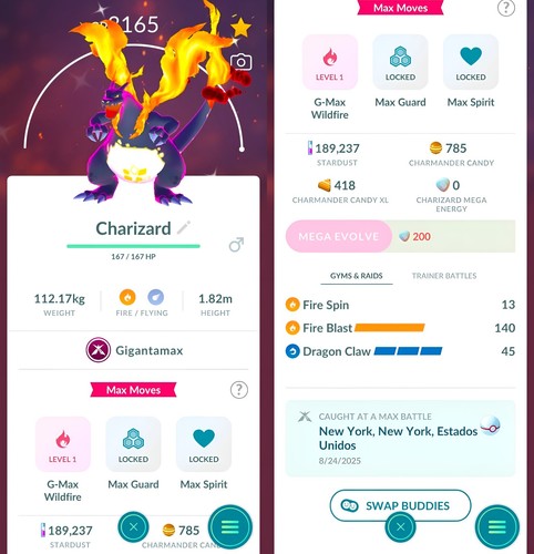 Shiny charizard livello - shiny,